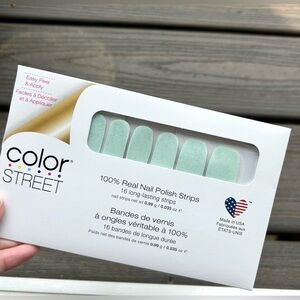 NEW Glitter Color Street Mint Nail Strips • Limited Edition 💚💙